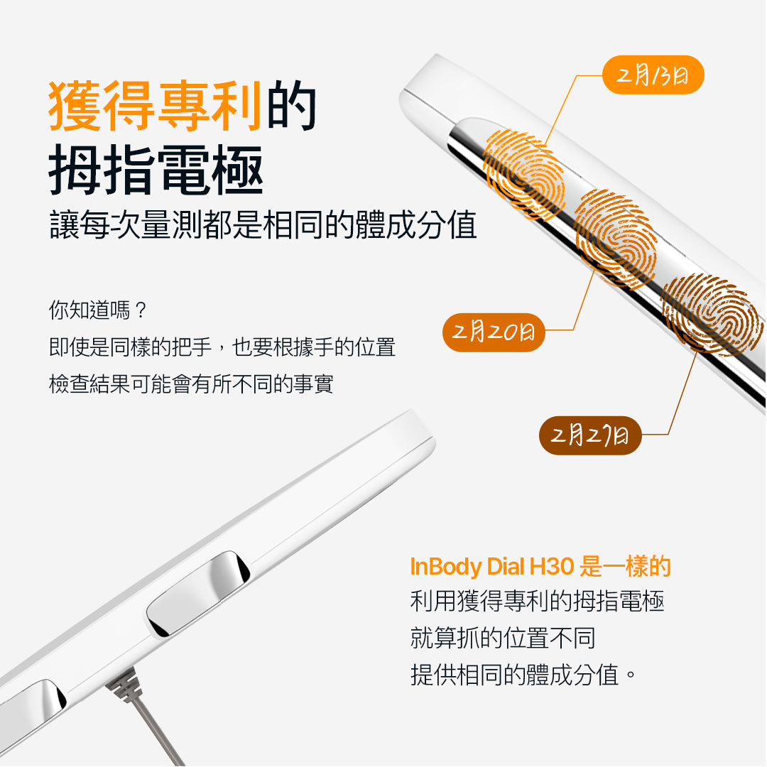 InBody Dial H30NWi 白色 - 家用版藍芽體脂計 - 身體組成測量