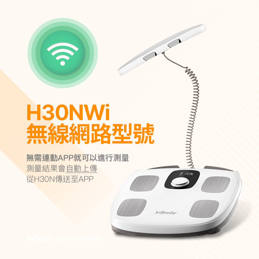 InBody Dial H30NWi 白色 - 家用版藍芽體脂計 - 身體組成測量